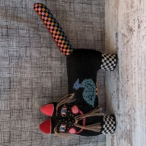 Weird and wonderful soft sculpture cat